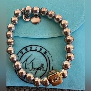 T.jazelle Silver and Gold Evil Eye Beaded Bracelet 🧿
